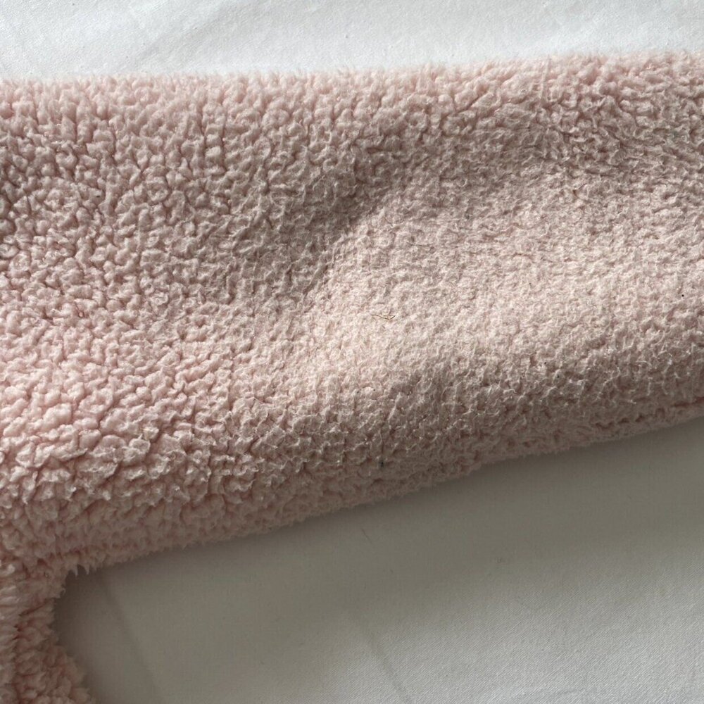 Limited Too Pink Sherpa Hooded Open Sweatshirt Size 10 - Picture 9 of 9